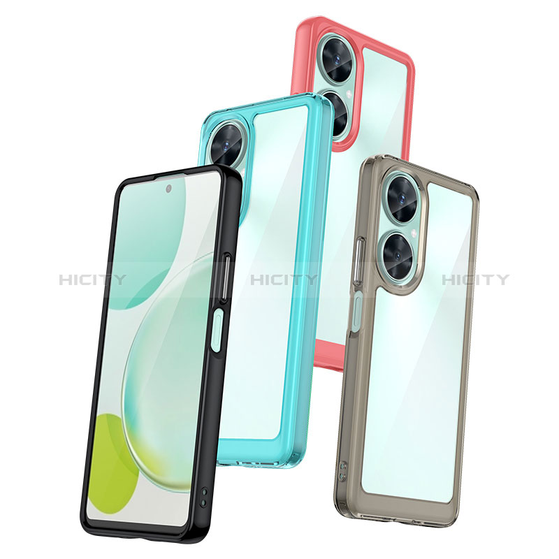 Coque Rebord Contour Silicone et Vitre Transparente Housse Etui J01S pour Huawei Nova 11i Plus