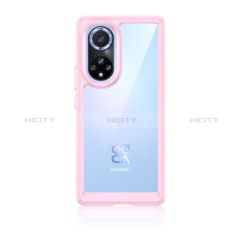 Coque Rebord Contour Silicone et Vitre Transparente Housse Etui J01S pour Huawei Nova 9 Plus