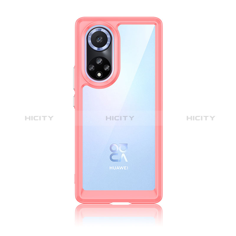 Coque Rebord Contour Silicone et Vitre Transparente Housse Etui J01S pour Huawei Nova 9 Plus