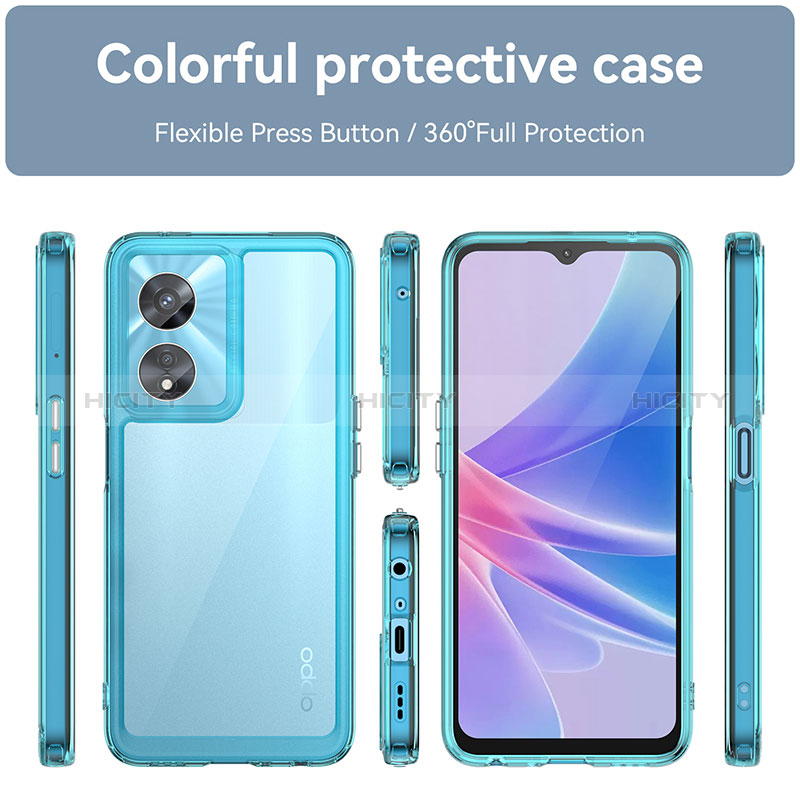 Coque Rebord Contour Silicone et Vitre Transparente Housse Etui J01S pour Oppo A1 5G Plus