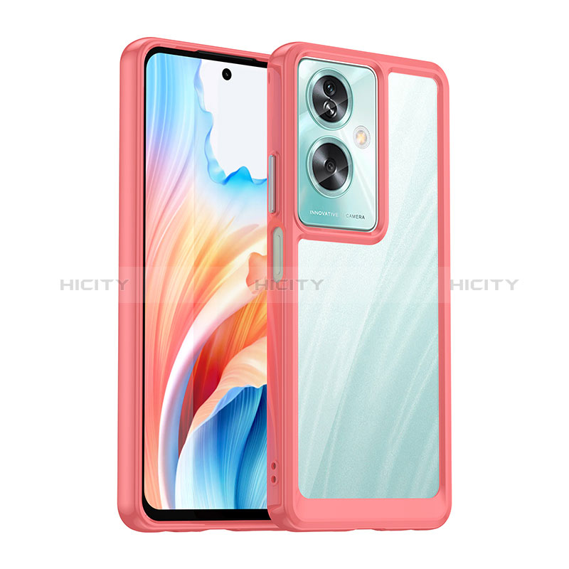 Coque Rebord Contour Silicone et Vitre Transparente Housse Etui J01S pour Oppo A2 5G Plus