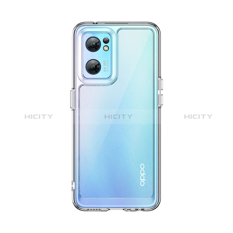 Coque Rebord Contour Silicone et Vitre Transparente Housse Etui J01S pour Oppo Find X5 Lite 5G Clair Plus