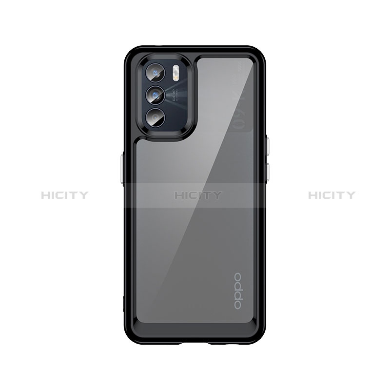 Coque Rebord Contour Silicone et Vitre Transparente Housse Etui J01S pour Oppo K9 Pro 5G Noir Plus