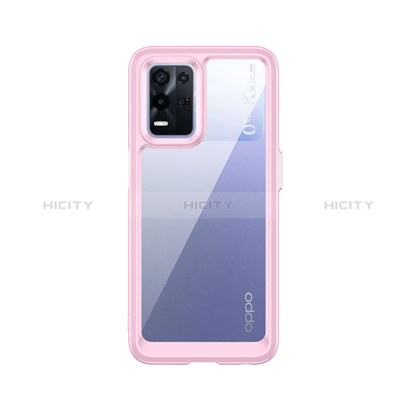 Coque Rebord Contour Silicone et Vitre Transparente Housse Etui J01S pour Oppo K9X 5G Plus