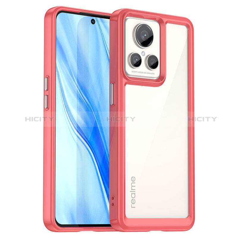 Coque Rebord Contour Silicone et Vitre Transparente Housse Etui J01S pour Realme GT2 Master Explorer Plus