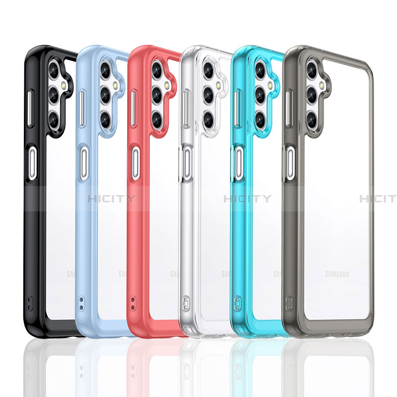 Coque Rebord Contour Silicone et Vitre Transparente Housse Etui J01S pour Samsung Galaxy A14 4G Plus