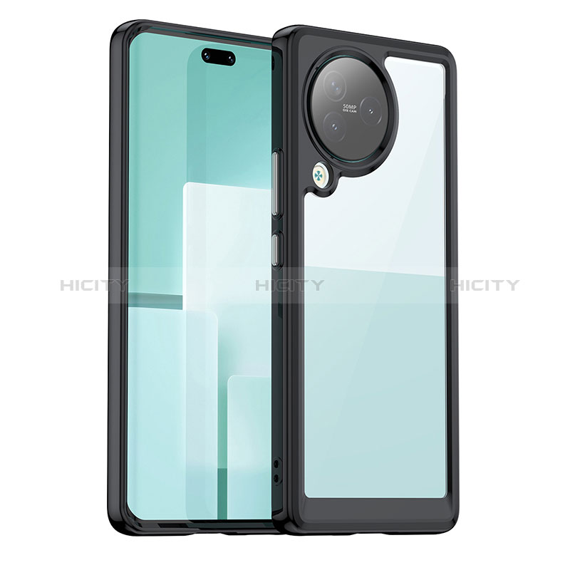 Coque Rebord Contour Silicone et Vitre Transparente Housse Etui J01S pour Xiaomi Civi 3 5G Plus