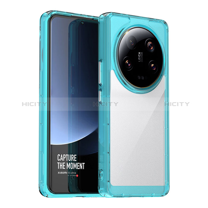 Coque Rebord Contour Silicone et Vitre Transparente Housse Etui J01S pour Xiaomi Mi 13 Ultra 5G Plus