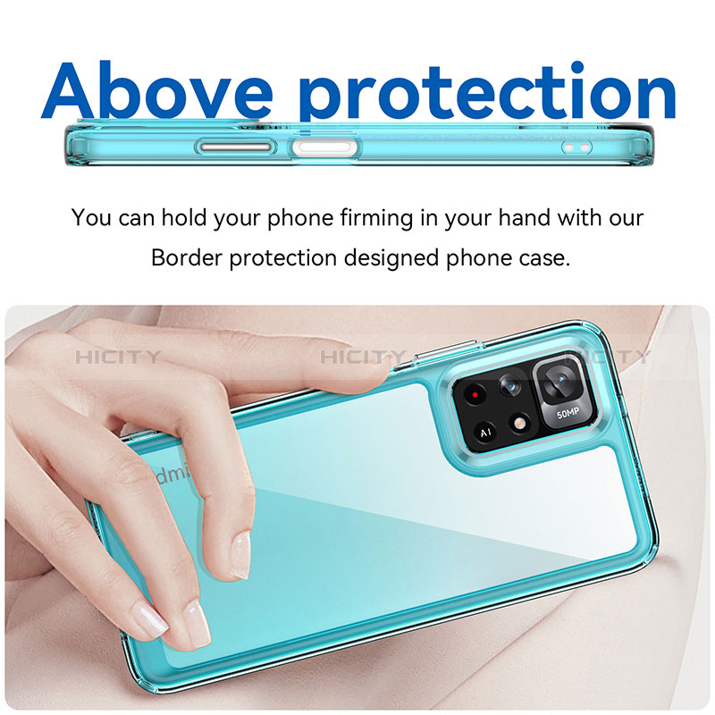 Coque Rebord Contour Silicone et Vitre Transparente Housse Etui J01S pour Xiaomi Poco M4 Pro 5G Plus