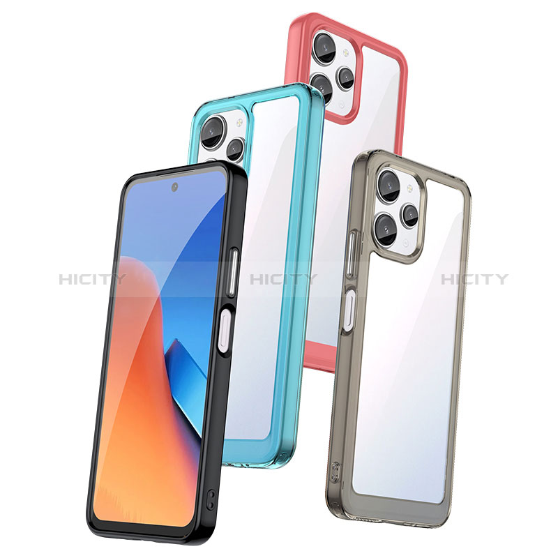 Coque Rebord Contour Silicone et Vitre Transparente Housse Etui J01S pour Xiaomi Poco M6 Pro 5G Plus