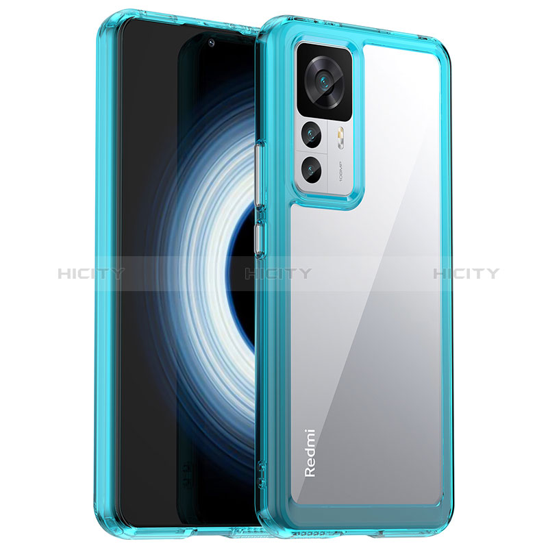 Coque Rebord Contour Silicone et Vitre Transparente Housse Etui J01S pour Xiaomi Redmi K50 Ultra 5G Plus