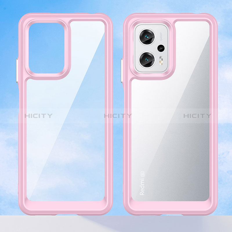 Coque Rebord Contour Silicone et Vitre Transparente Housse Etui J01S pour Xiaomi Redmi K50i 5G Plus