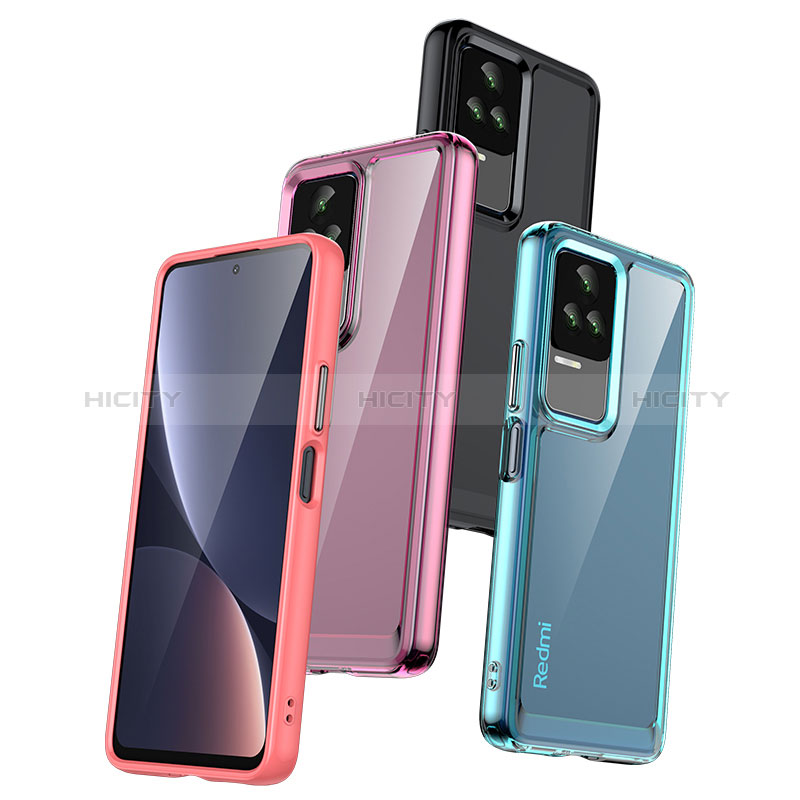 Coque Rebord Contour Silicone et Vitre Transparente Housse Etui J01S pour Xiaomi Redmi K60E 5G Plus