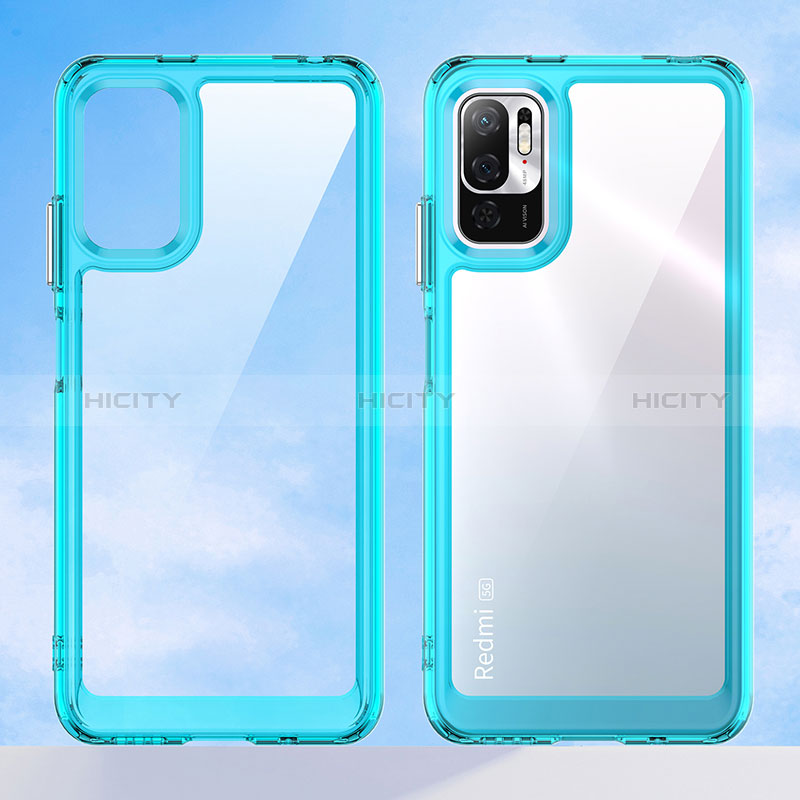 Coque Rebord Contour Silicone et Vitre Transparente Housse Etui J01S pour Xiaomi Redmi Note 10 5G Plus