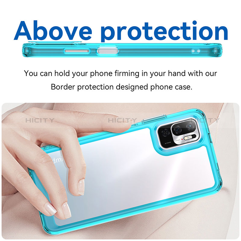 Coque Rebord Contour Silicone et Vitre Transparente Housse Etui J01S pour Xiaomi Redmi Note 11 SE 5G Plus