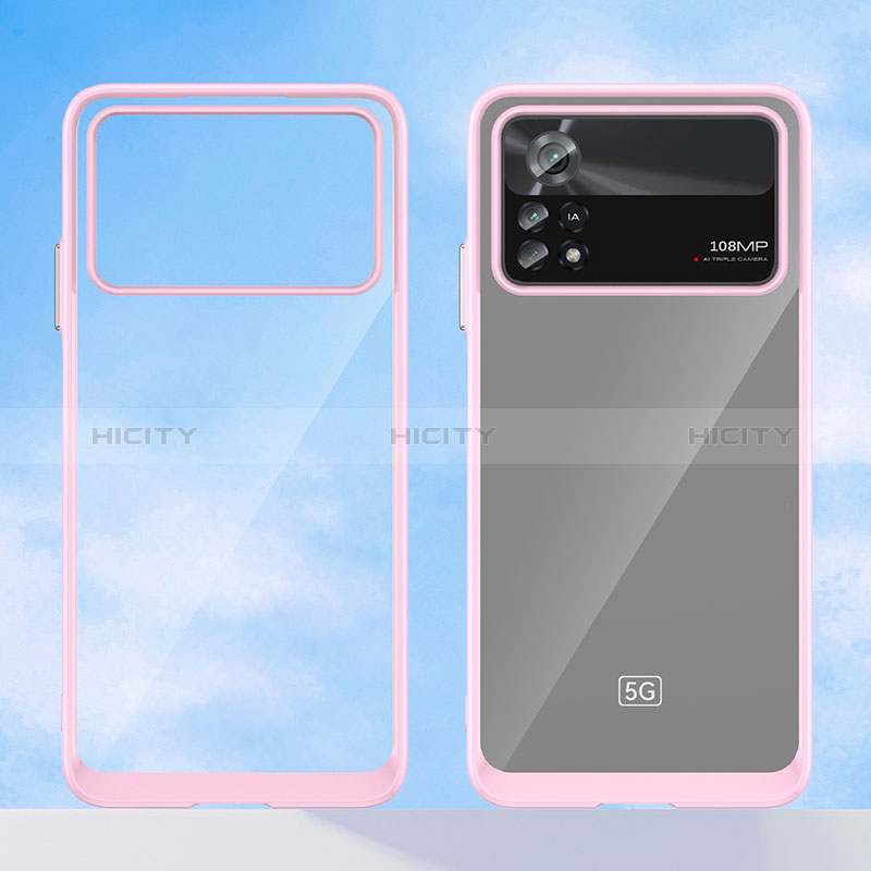 Coque Rebord Contour Silicone et Vitre Transparente Housse Etui J01S pour Xiaomi Redmi Note 11E Pro 5G Plus