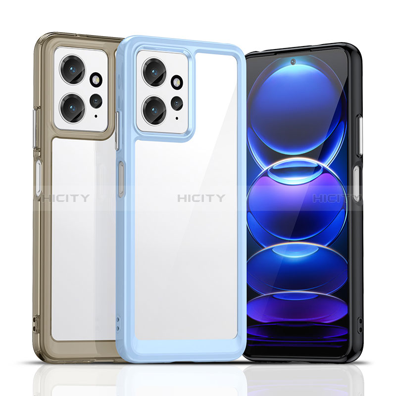 Coque Rebord Contour Silicone et Vitre Transparente Housse Etui J01S pour Xiaomi Redmi Note 12 4G Plus