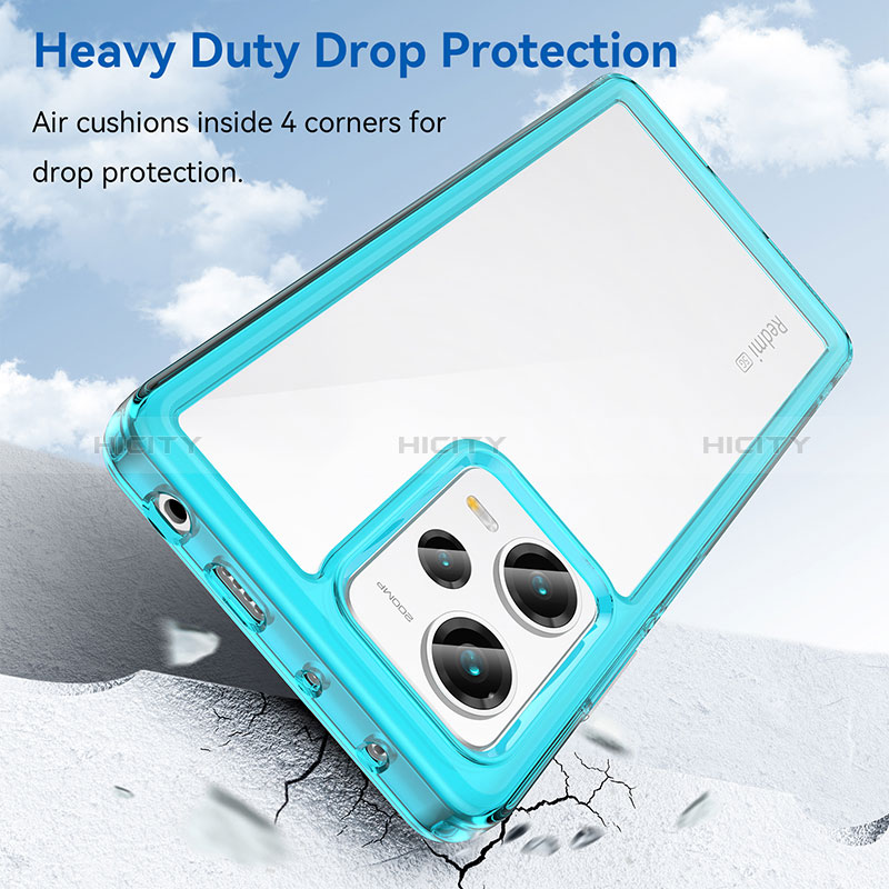 Coque Rebord Contour Silicone et Vitre Transparente Housse Etui J01S pour Xiaomi Redmi Note 12 Pro+ Plus 5G Plus