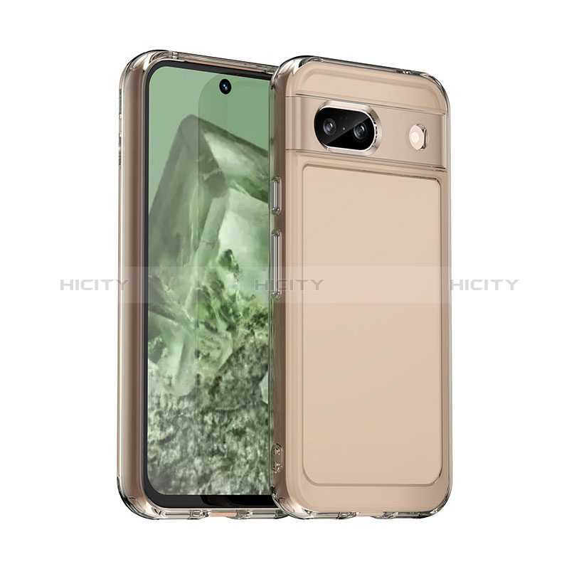 Coque Rebord Contour Silicone et Vitre Transparente Housse Etui J02S pour Google Pixel 8a 5G Plus