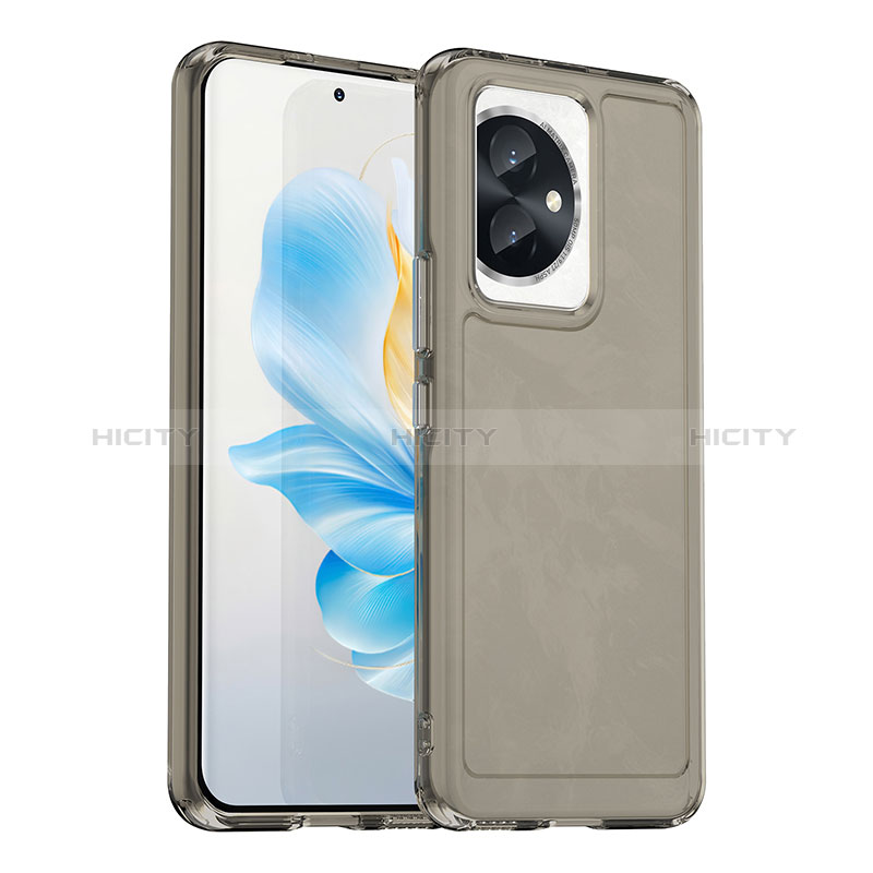 Coque Rebord Contour Silicone et Vitre Transparente Housse Etui J02S pour Huawei Honor 100 5G Plus