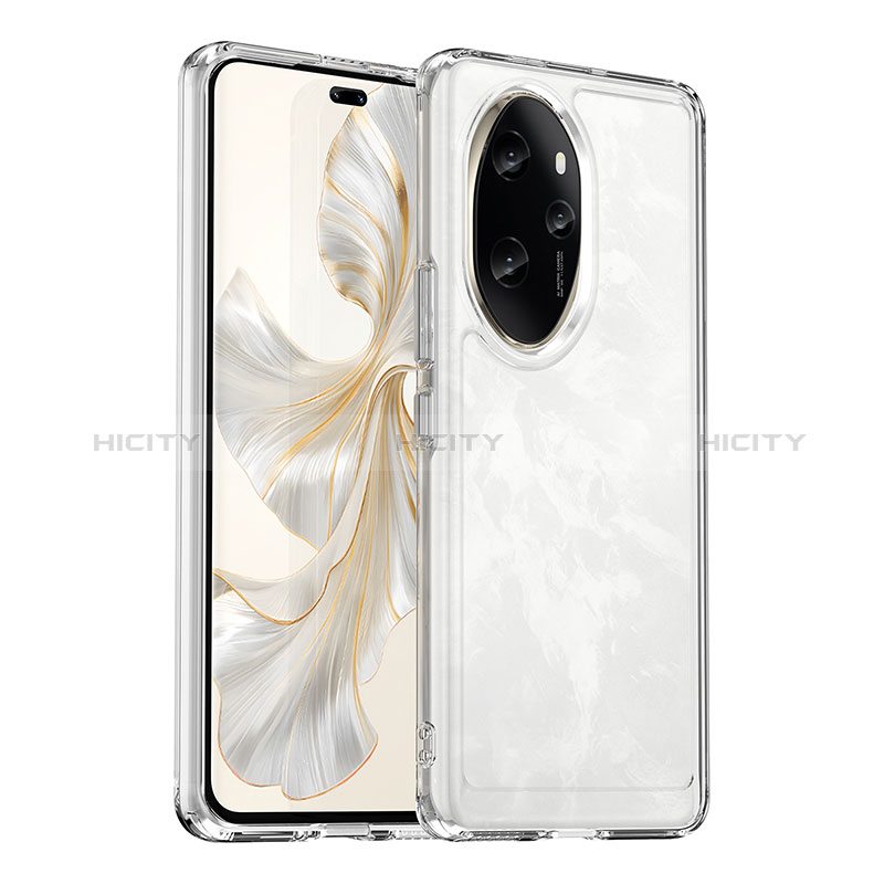 Coque Rebord Contour Silicone et Vitre Transparente Housse Etui J02S pour Huawei Honor 100 Pro 5G Plus