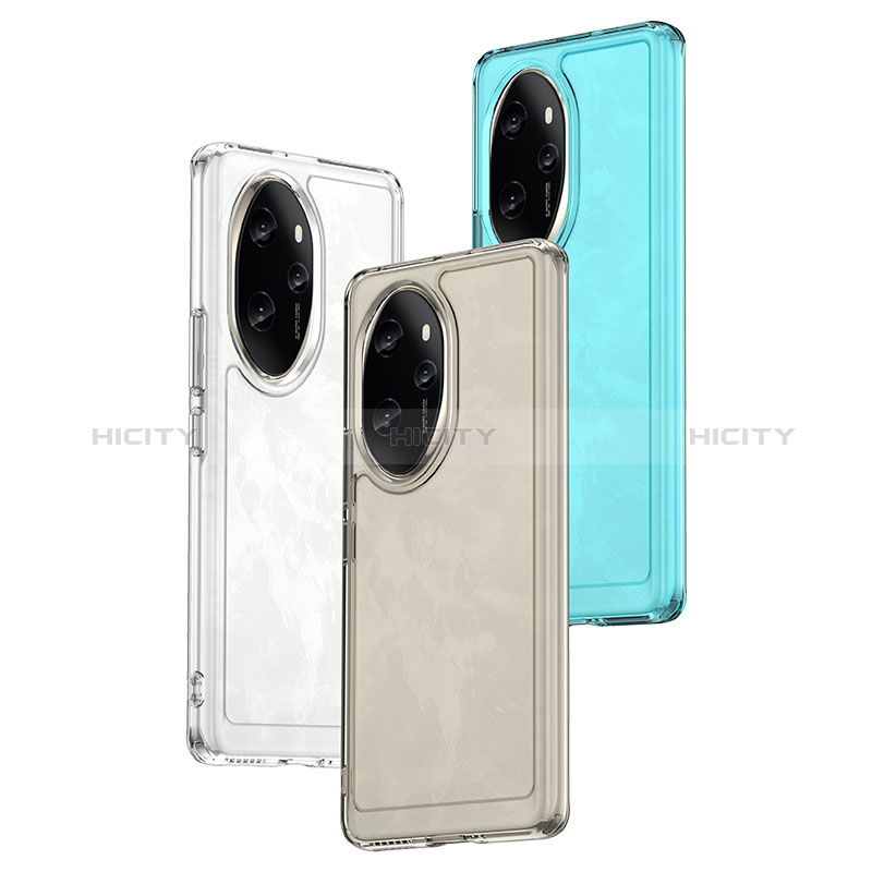 Coque Rebord Contour Silicone et Vitre Transparente Housse Etui J02S pour Huawei Honor 100 Pro 5G Plus