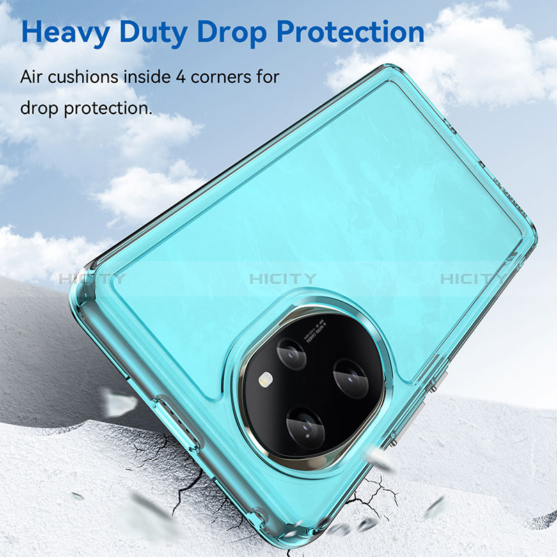 Coque Rebord Contour Silicone et Vitre Transparente Housse Etui J02S pour Huawei Honor 100 Pro 5G Plus