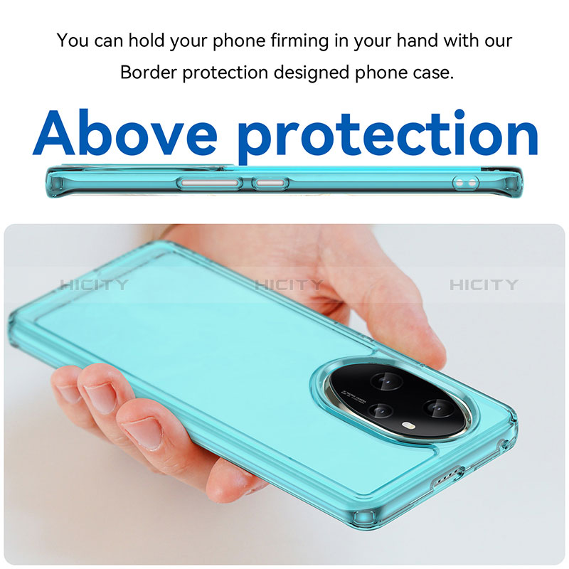 Coque Rebord Contour Silicone et Vitre Transparente Housse Etui J02S pour Huawei Honor 100 Pro 5G Plus