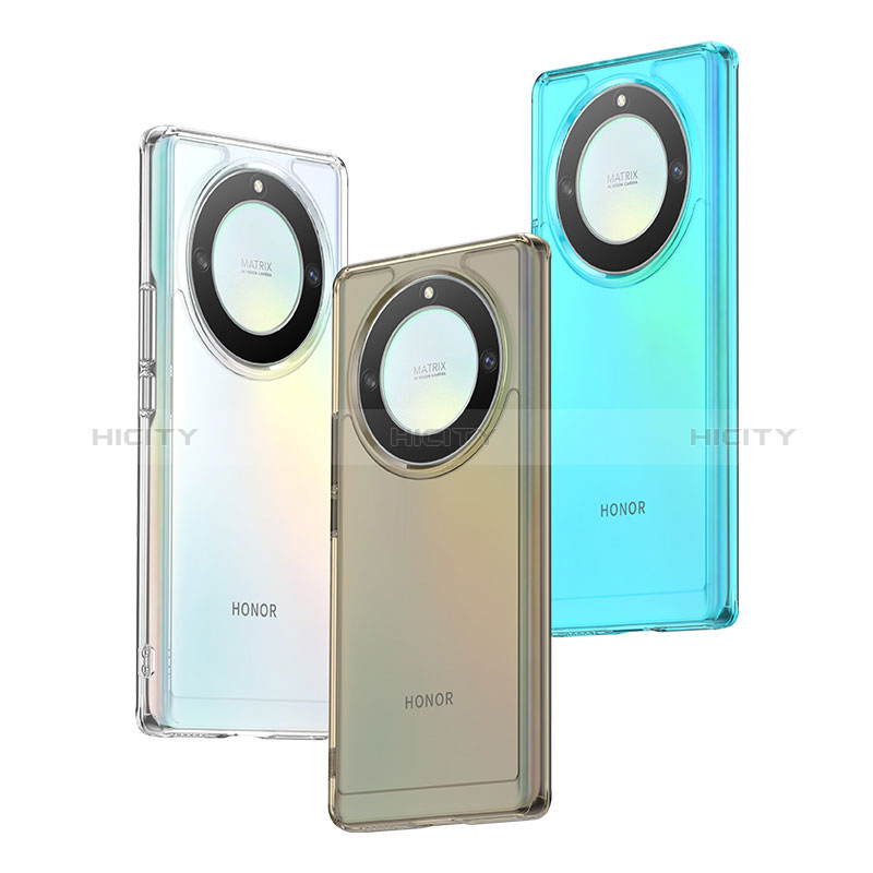 Coque Rebord Contour Silicone et Vitre Transparente Housse Etui J02S pour Huawei Honor X9a 5G Plus