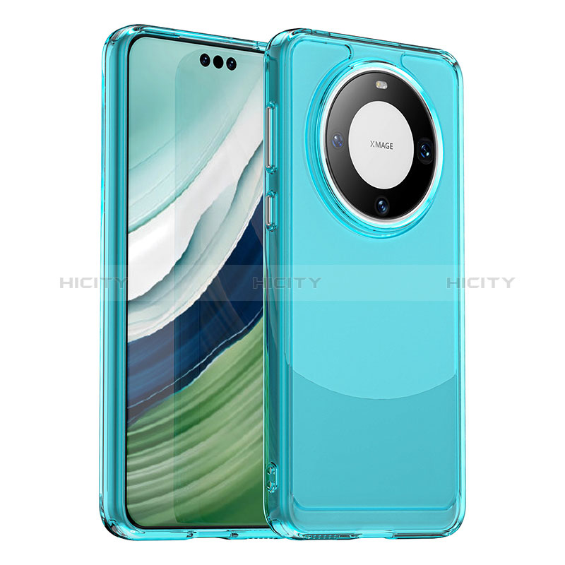 Coque Rebord Contour Silicone et Vitre Transparente Housse Etui J02S pour Huawei Mate 60 Pro Plus