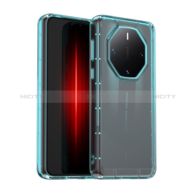 Coque Rebord Contour Silicone et Vitre Transparente Housse Etui J02S pour Huawei Mate 60 RS Ultimate Plus