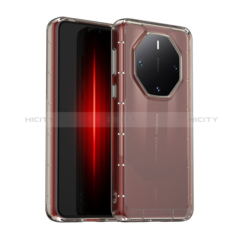 Coque Rebord Contour Silicone et Vitre Transparente Housse Etui J02S pour Huawei Mate 60 RS Ultimate Plus