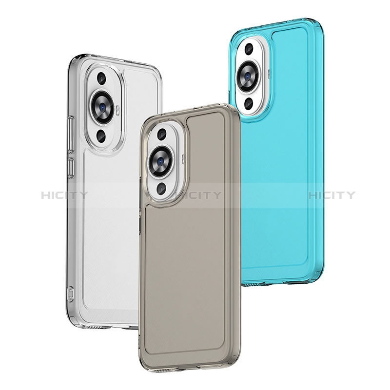 Coque Rebord Contour Silicone et Vitre Transparente Housse Etui J02S pour Huawei Nova 11 Plus