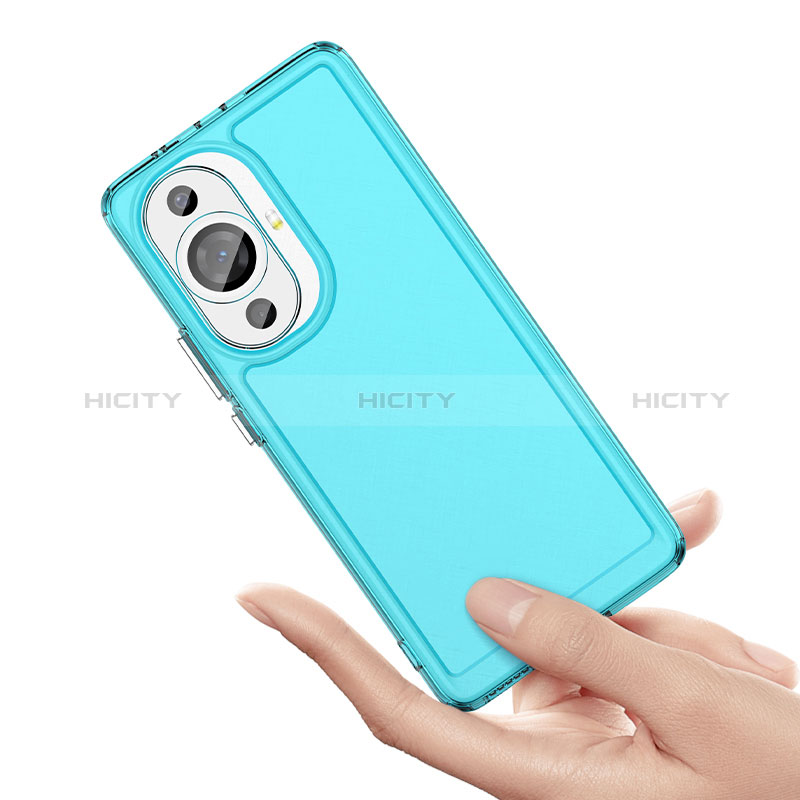 Coque Rebord Contour Silicone et Vitre Transparente Housse Etui J02S pour Huawei Nova 11 Pro Plus