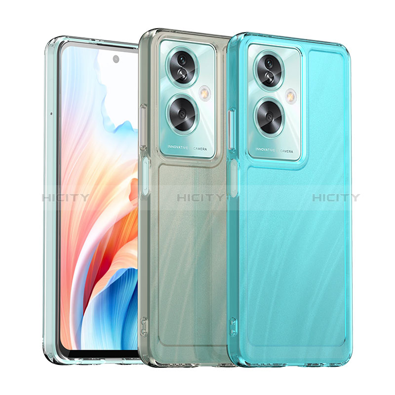 Coque Rebord Contour Silicone et Vitre Transparente Housse Etui J02S pour Oppo A2 5G Plus