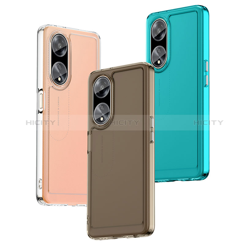 Coque Rebord Contour Silicone et Vitre Transparente Housse Etui J02S pour Oppo F23 5G Plus