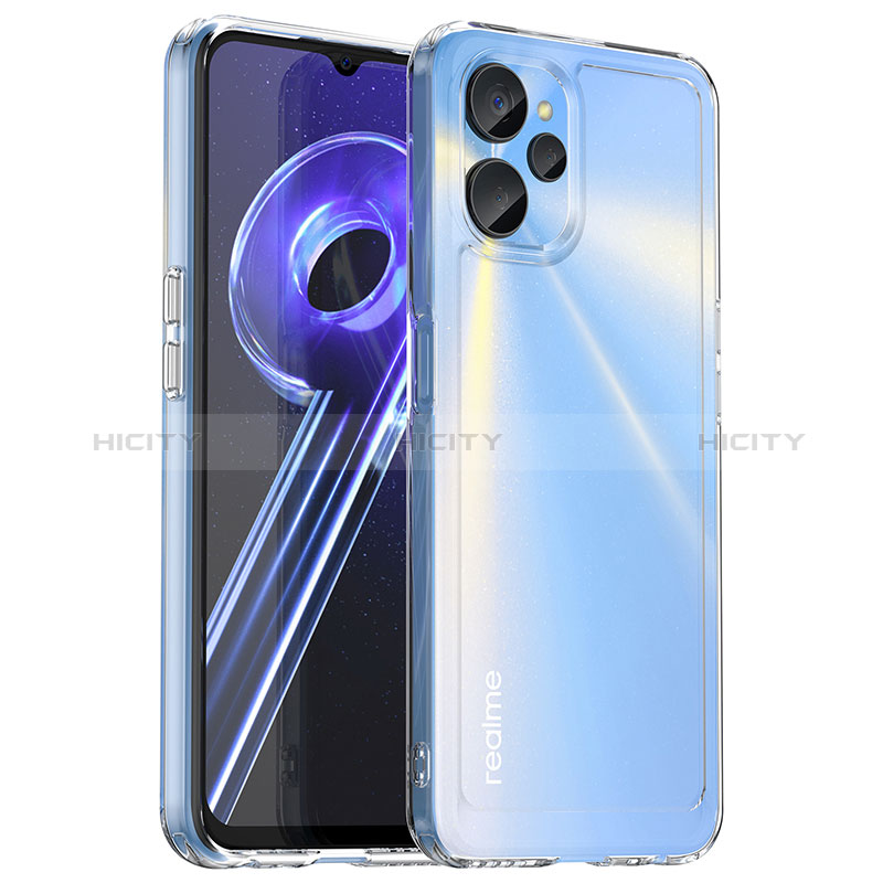 Coque Rebord Contour Silicone et Vitre Transparente Housse Etui J02S pour Realme 10 5G Clair Plus