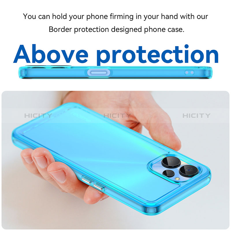 Coque Rebord Contour Silicone et Vitre Transparente Housse Etui J02S pour Realme 10 5G Plus