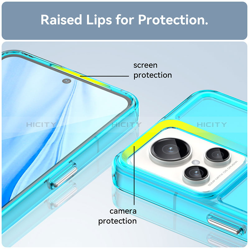 Coque Rebord Contour Silicone et Vitre Transparente Housse Etui J02S pour Realme GT2 Master Explorer Plus