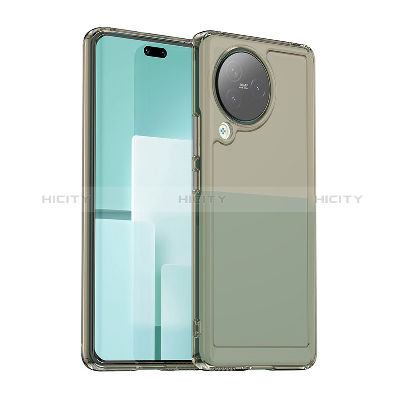 Coque Rebord Contour Silicone et Vitre Transparente Housse Etui J02S pour Xiaomi Civi 3 5G Plus