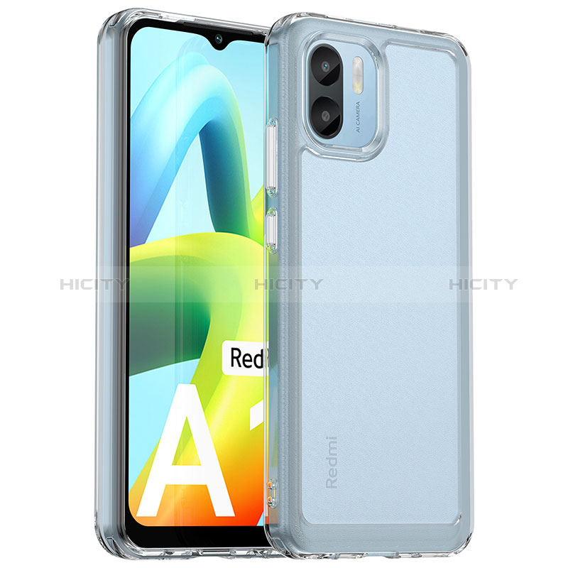 Coque Rebord Contour Silicone et Vitre Transparente Housse Etui J02S pour Xiaomi Poco C50 Clair Plus