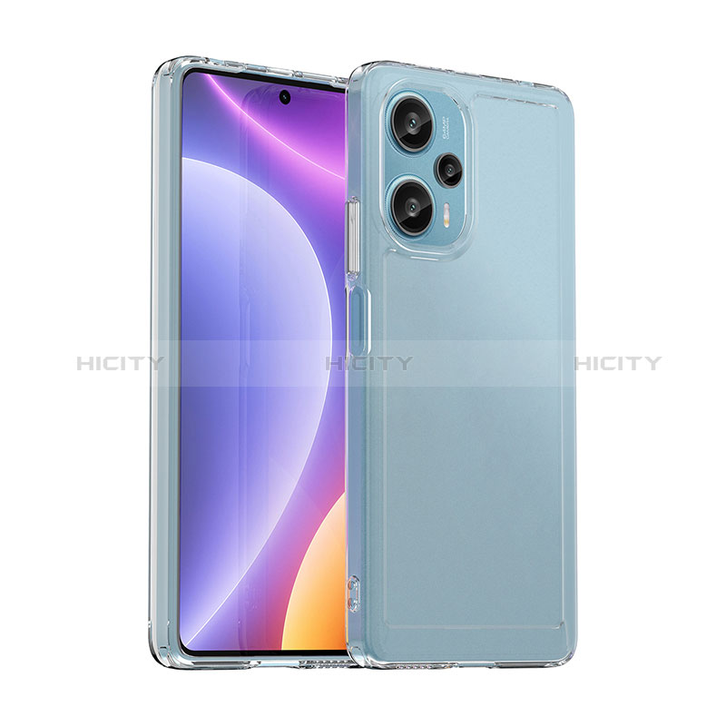 Coque Rebord Contour Silicone et Vitre Transparente Housse Etui J02S pour Xiaomi Poco F5 5G Plus