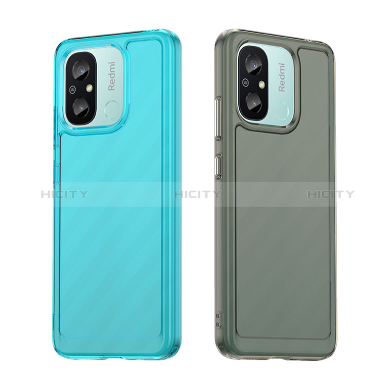 Coque Rebord Contour Silicone et Vitre Transparente Housse Etui J02S pour Xiaomi Redmi 12C 4G Plus