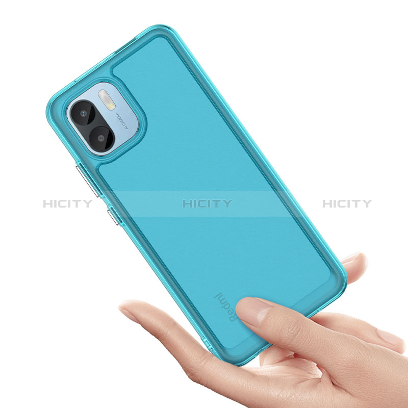 Coque Rebord Contour Silicone et Vitre Transparente Housse Etui J02S pour Xiaomi Redmi A1 Plus