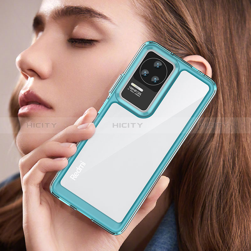 Coque Rebord Contour Silicone et Vitre Transparente Housse Etui J02S pour Xiaomi Redmi K50 Pro 5G Plus