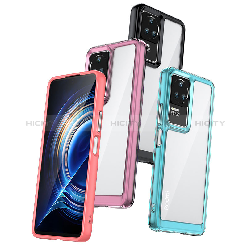 Coque Rebord Contour Silicone et Vitre Transparente Housse Etui J02S pour Xiaomi Redmi K60E 5G Plus