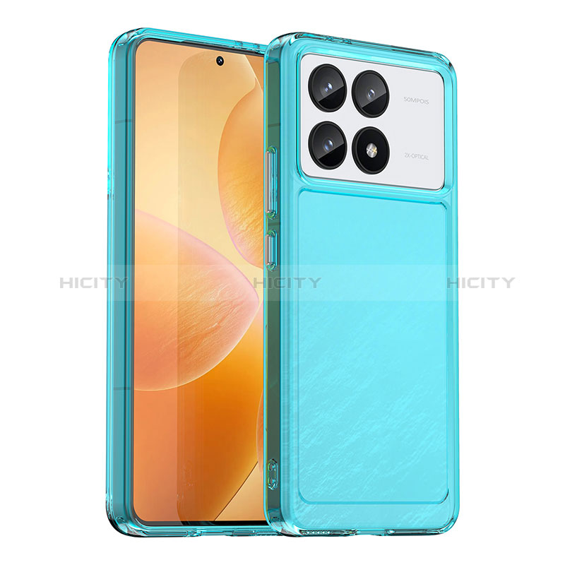 Coque Rebord Contour Silicone et Vitre Transparente Housse Etui J02S pour Xiaomi Redmi K70 Pro 5G Plus