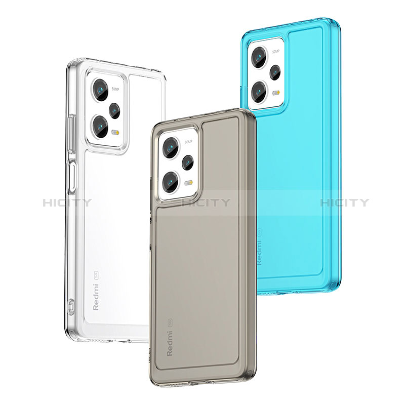 Coque Rebord Contour Silicone et Vitre Transparente Housse Etui J02S pour Xiaomi Redmi Note 12 Pro 5G Plus