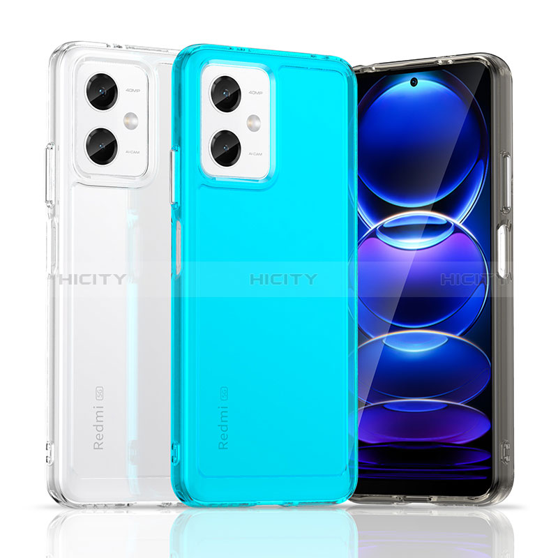 Coque Rebord Contour Silicone et Vitre Transparente Housse Etui J02S pour Xiaomi Redmi Note 12R Pro 5G Plus