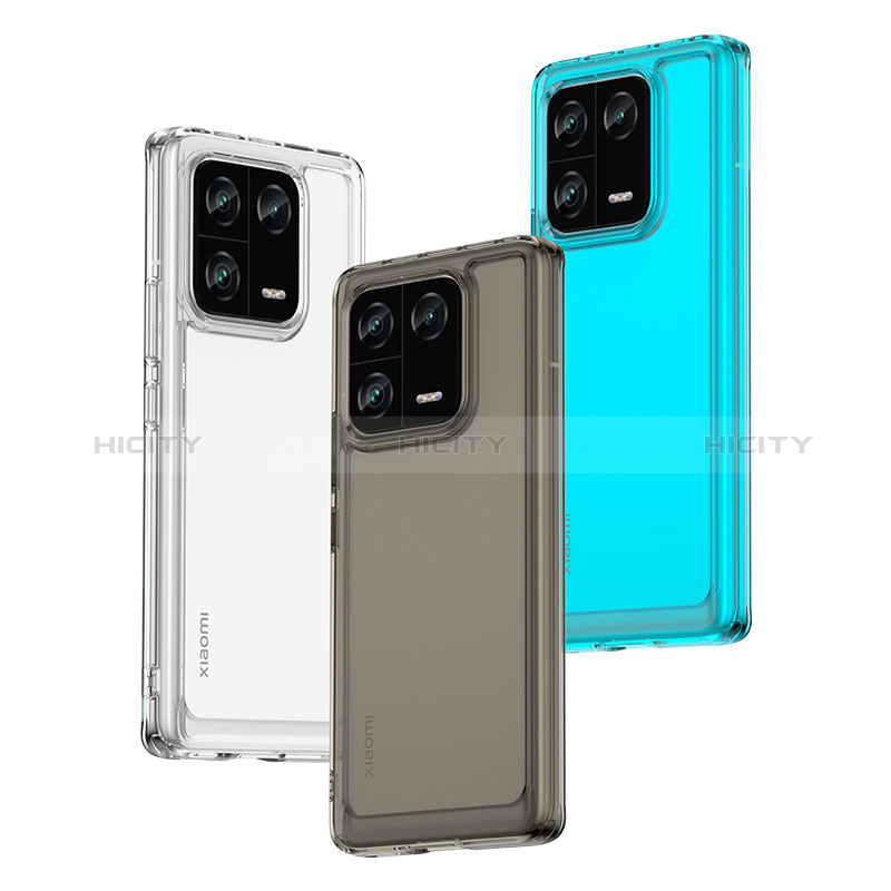 Coque Rebord Contour Silicone et Vitre Transparente Housse Etui J04S pour Xiaomi Mi 13 Pro 5G Plus